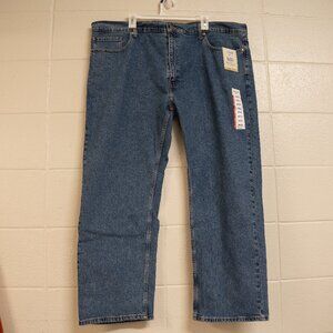 NWT Levi’s Signature Gold Label Relaxed Straight Jeans | Big & Tall 46x30 | Blue